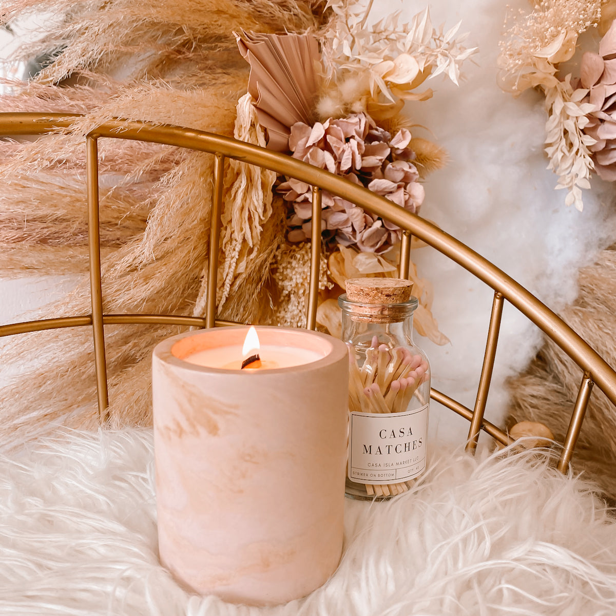 Casa Isla Hand-Poured Concrete Candle