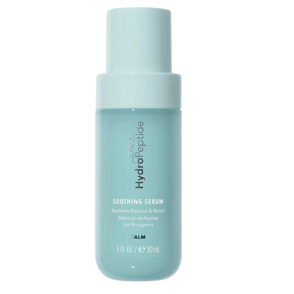 HydroPeptide soothing serum bottle on a white background