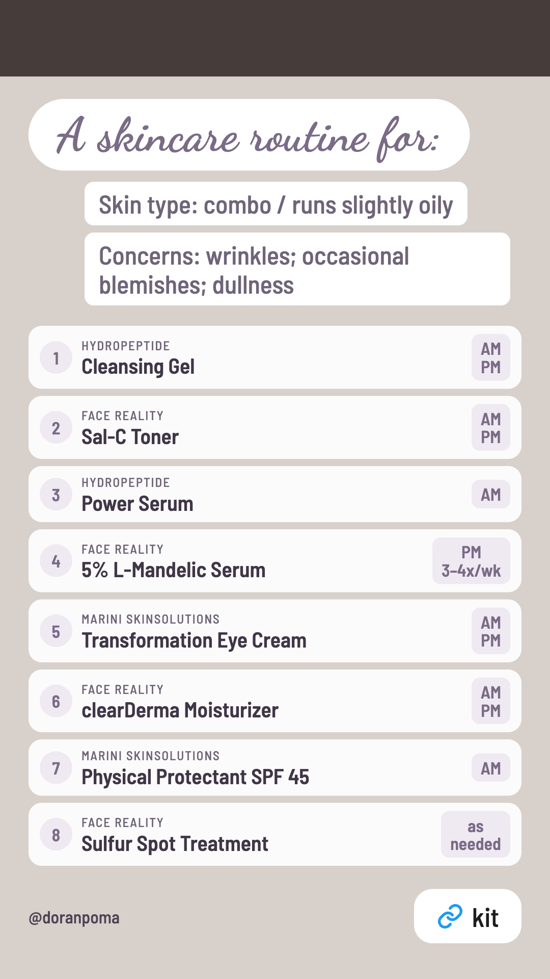 Skincare Starter Kit for Combination Skin: Wrinkles, Breakouts & Dullness