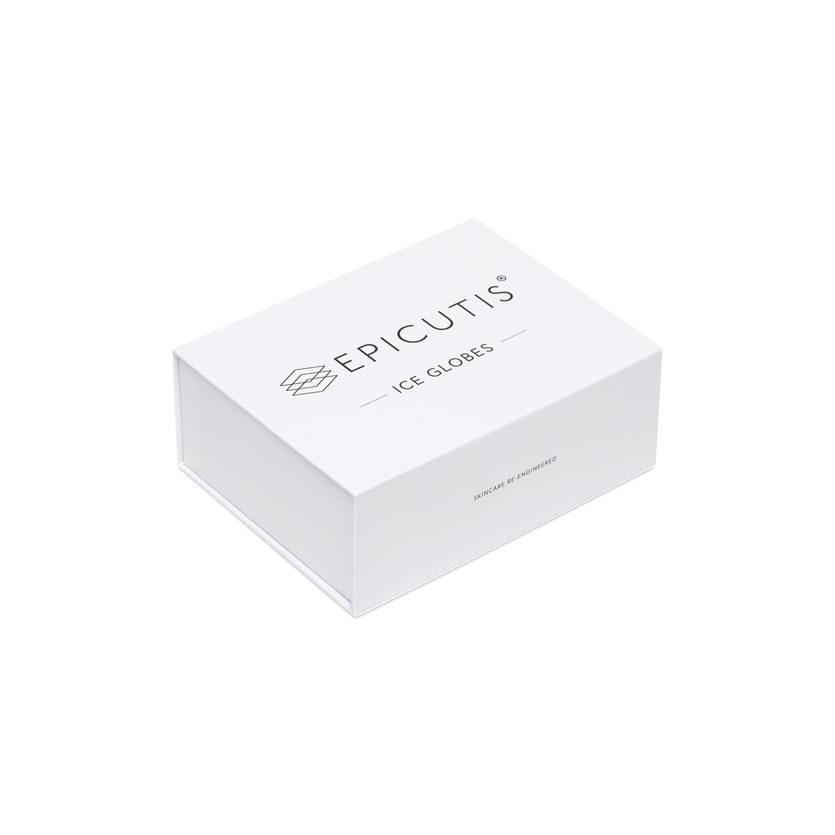 A white rectangular product box with the brand name EPICUTIS and the text ICE GLOBES printed on the lid, shown on a plain white background.