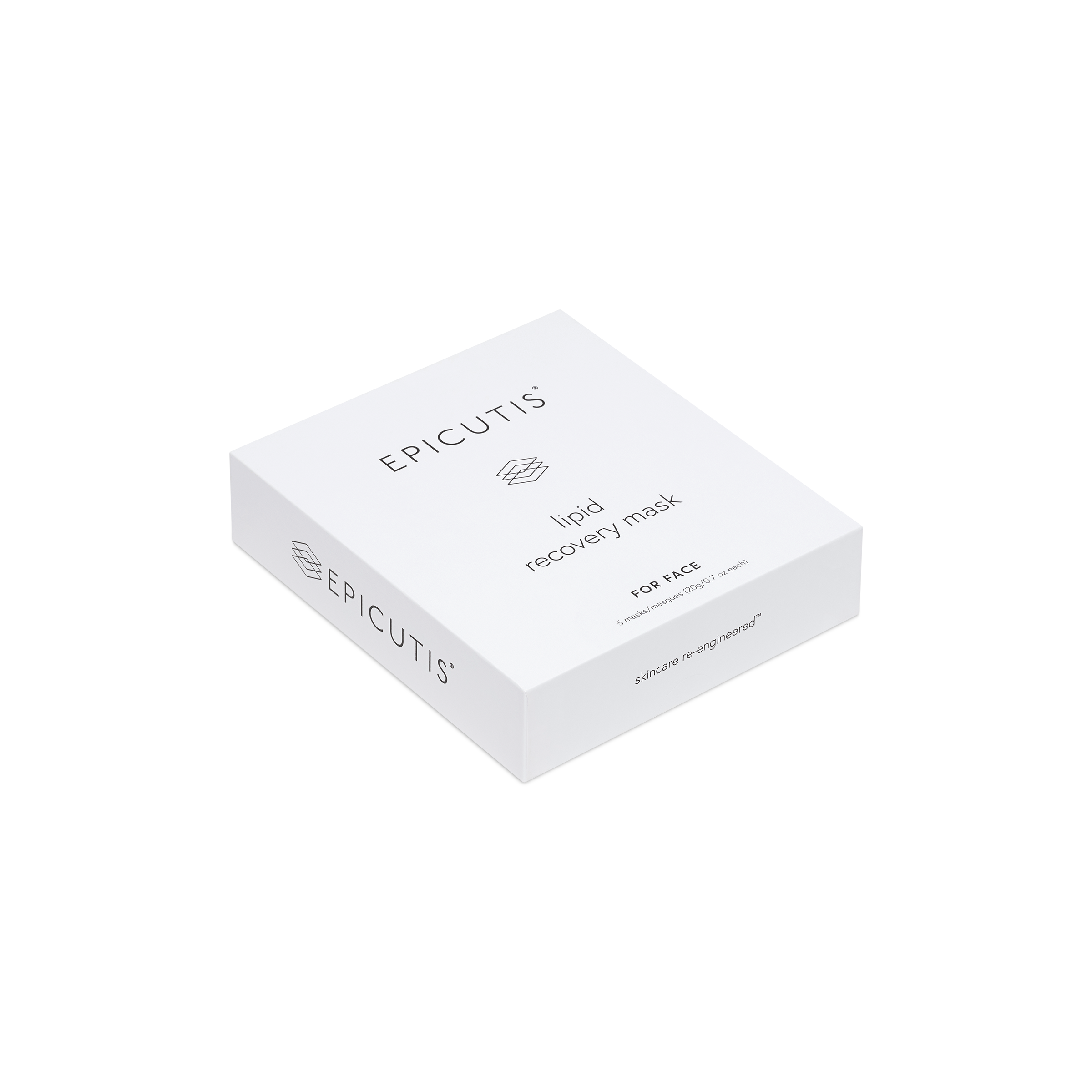 Epicutis liquid recovery mask box on a white background