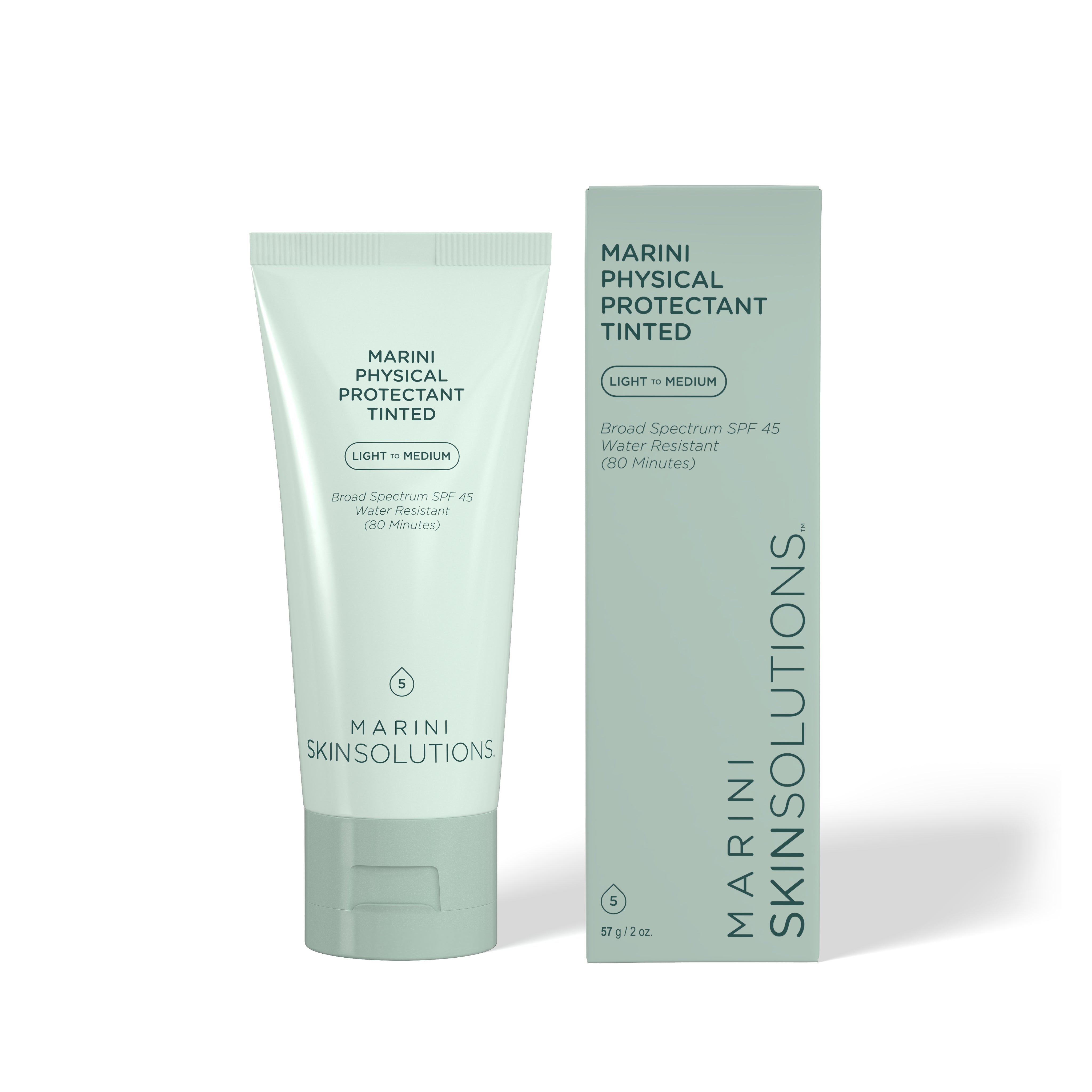 Marini Skinsolutions physical protectant tube and packaging on a white background