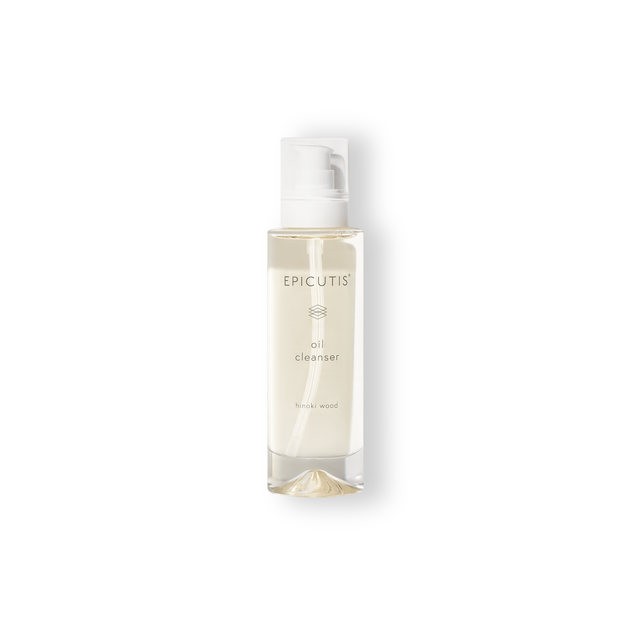 Epicutis oil cleanser bottle on a white background