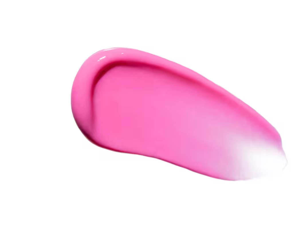 Hydropeptide Palm Beach Pink ... A glossy swipe of vibrant pink cosmetic cream or gel on a solid white background.