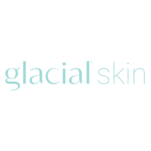 glacial skin logo in teal