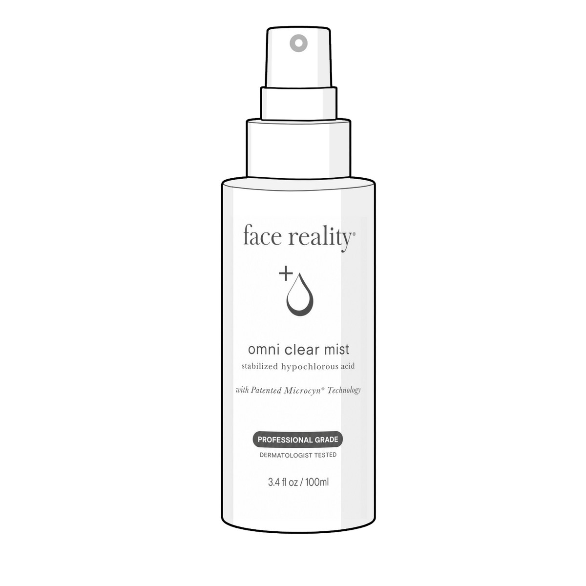 illustration of Face Reality Omni Clear Mist
