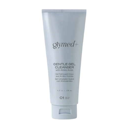 Glymed+ Gentle Gel Cleanser packaging on white background.
