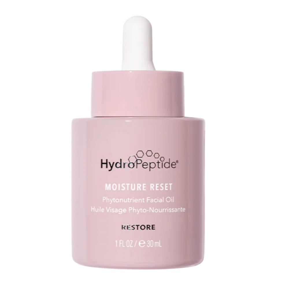 HydroPeptide facial oil bottle with dropper on a white background