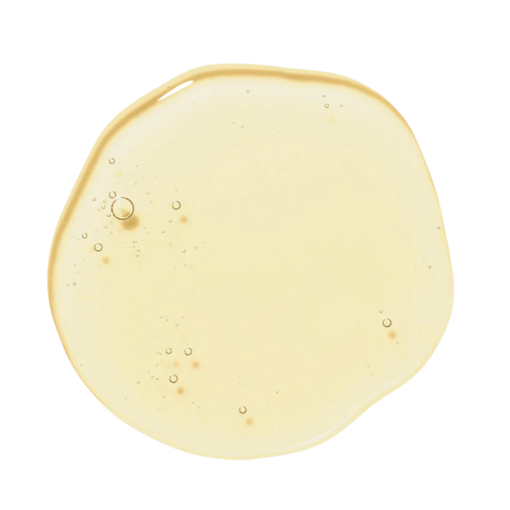 Close-up of a Hydropeptide oil droplet on a white background