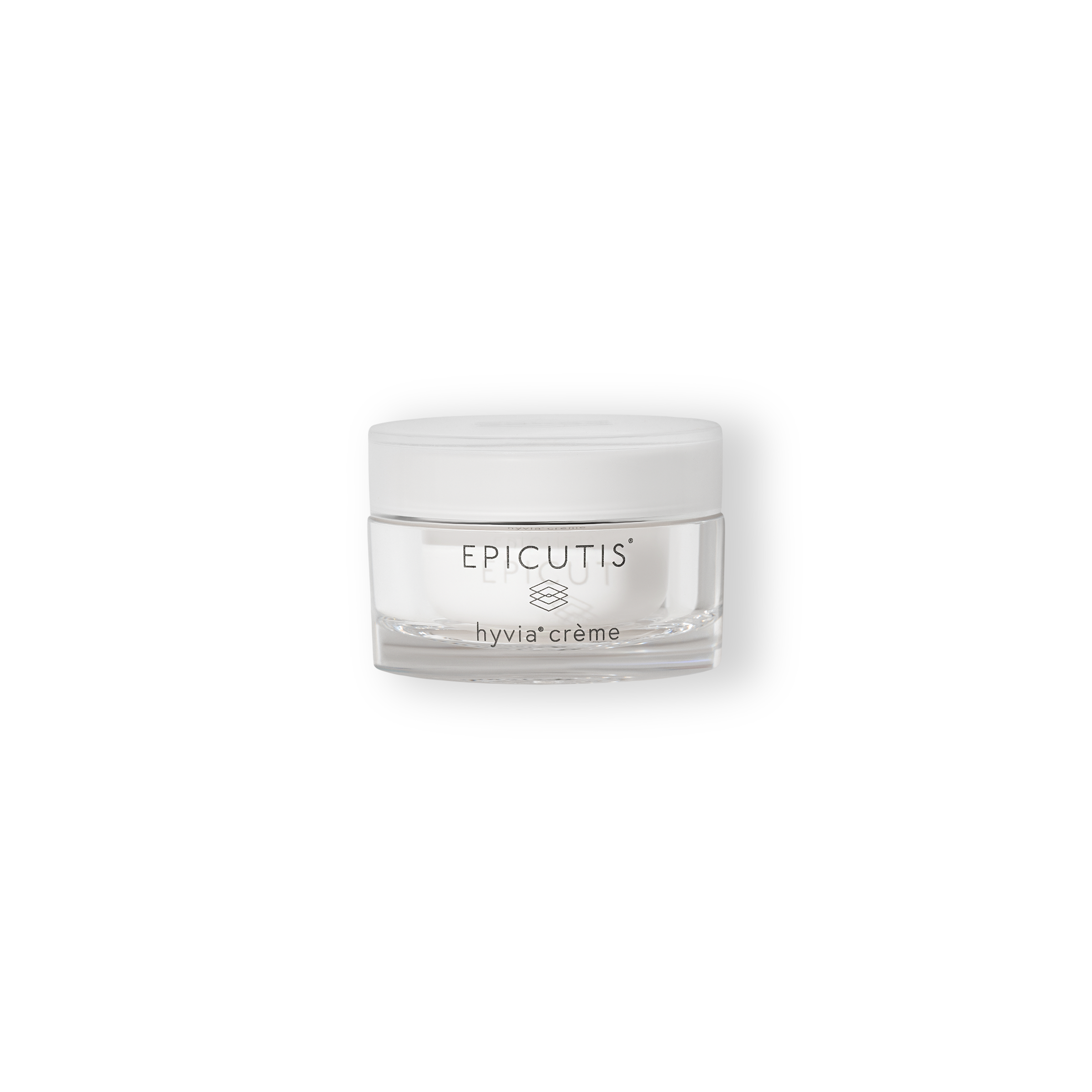 Epicutis hyvia crème jar on a white background