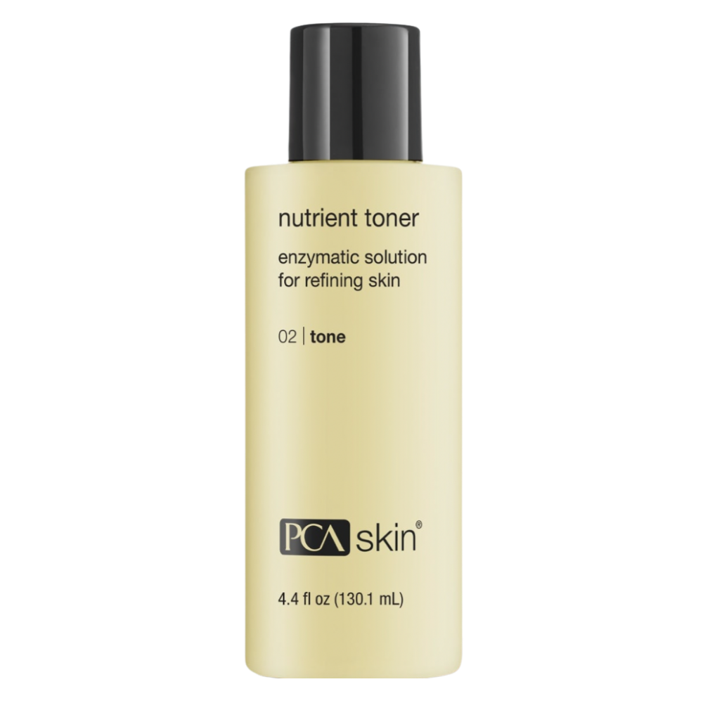 PCA Skin nutrient toner bottle on a white background