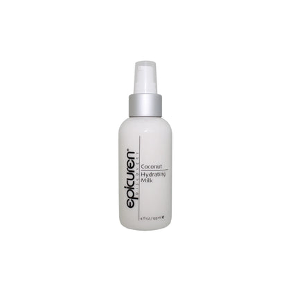 epicuren coconut hydrating milk on a white background