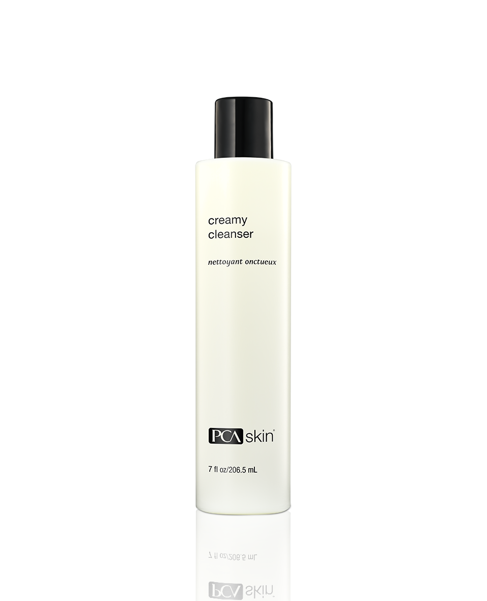 PCA Skin creamy cleanser bottle on a white background